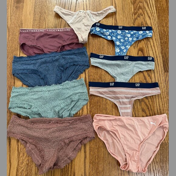 set of 9 underwear - thongs and boyshort style - Picture 1 of 1